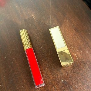 Estes Lauder lipstick and tinted gloss.